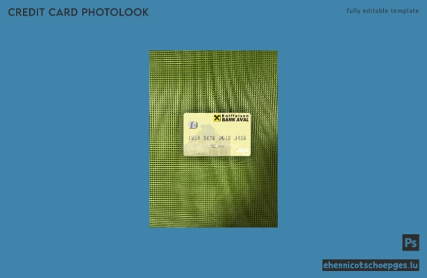 Ukraine Raiffeisen Bank Visa Debitkarte Fotoansicht Beispielvorschau